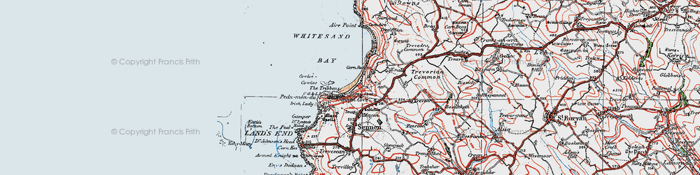 Old map of Tribbens, The in 1919