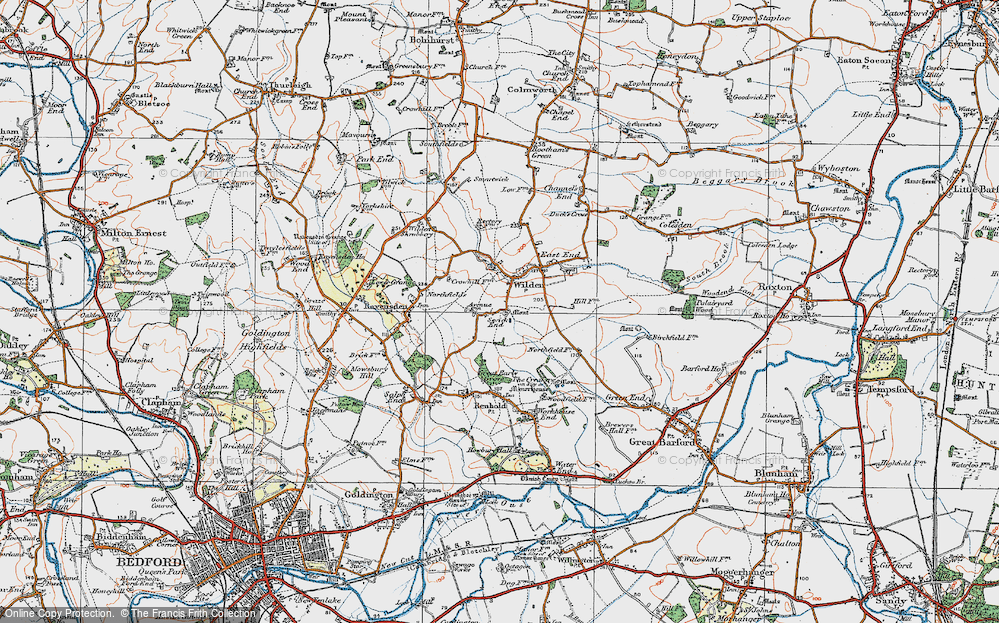 Old Map of Sevick End, 1919 in 1919