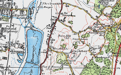 Old map of Sewardstone in 1920