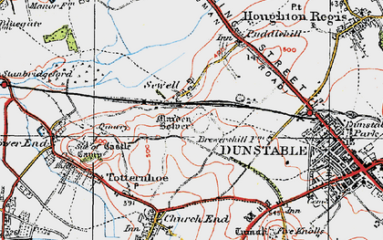 Old map of Sewell in 1920
