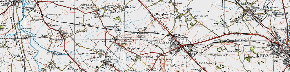Old map of Sewell in 1920