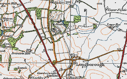 Old map of Sezincote in 1919