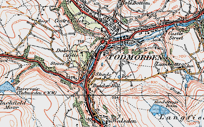 Old map of Shade in 1925