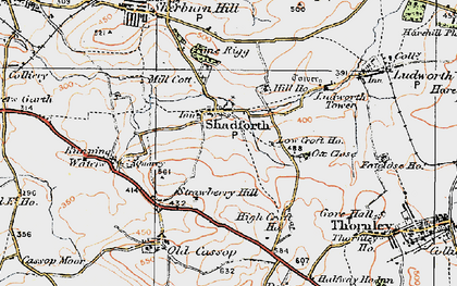 Old map of Shadforth in 1925