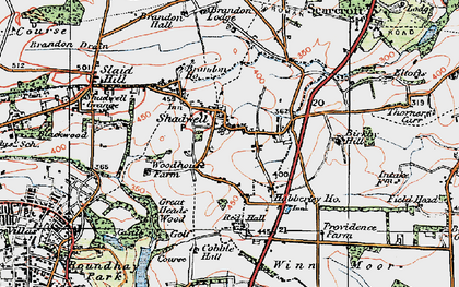 Old map of Brandon Drain in 1925