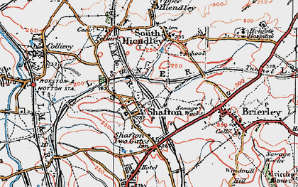 Old map of Shafton in 1924