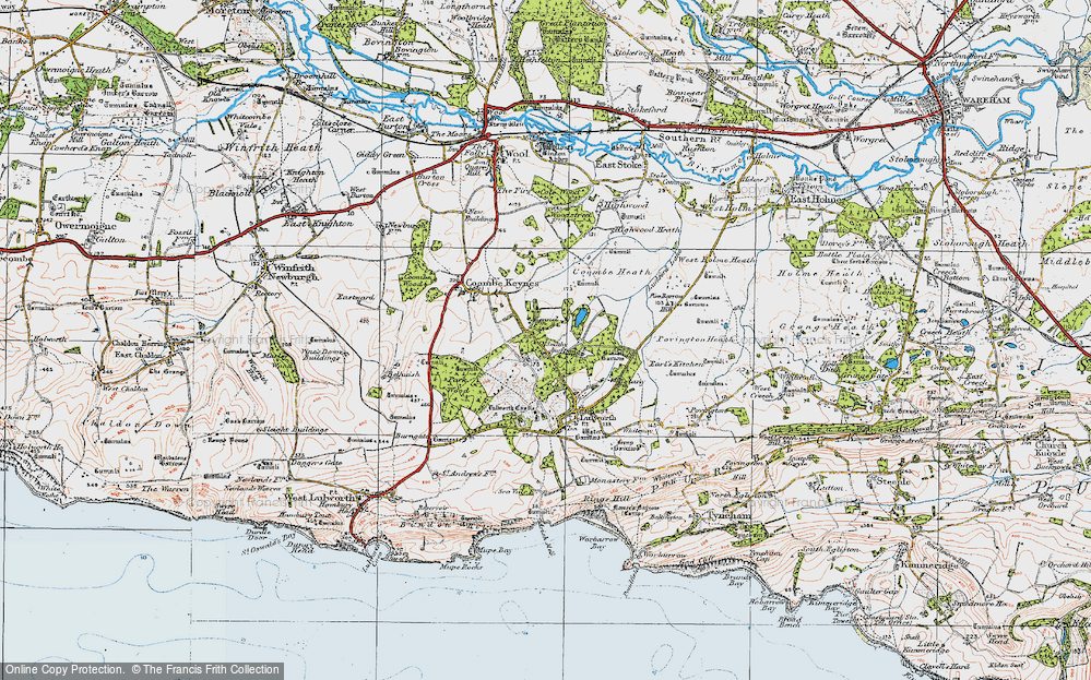 Old Map of Shaggs, 1919 in 1919