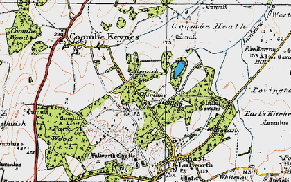 Old map of Shaggs in 1919