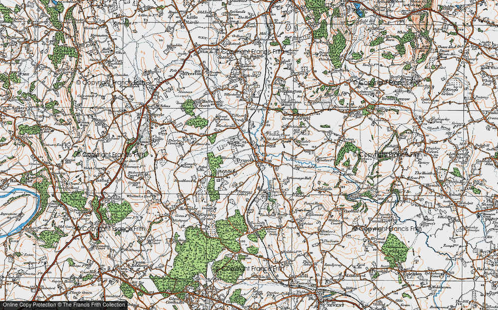 Old Map of Shakesfield, 1919 in 1919