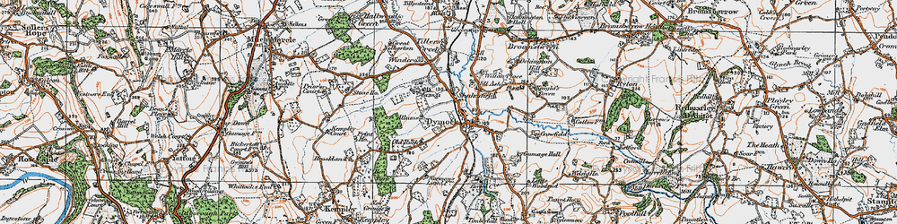 Old map of Shakesfield in 1919
