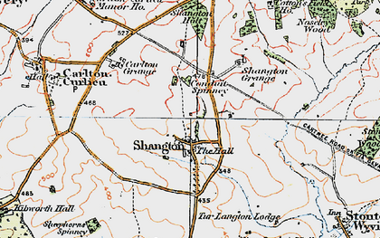 Old map of Shangton in 1921