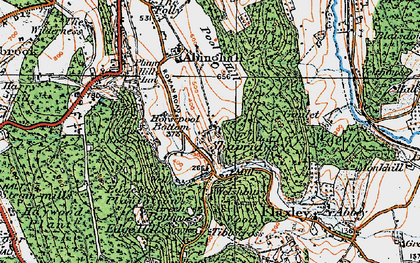 Old map of Shapridge in 1919