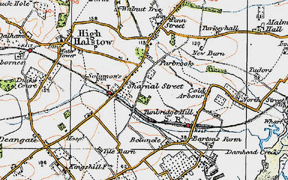Old map of Sharnal Street in 1921