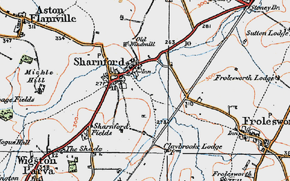 Old map of Sharnford in 1920