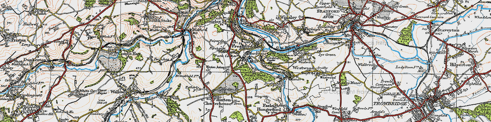 Old map of Sharpstone in 1919