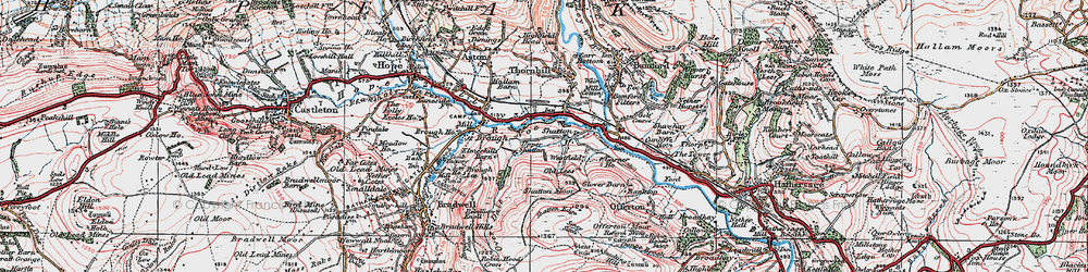 Old map of Shatton in 1923