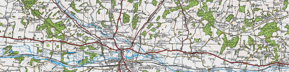 Old map of Brickkiln Wood in 1919