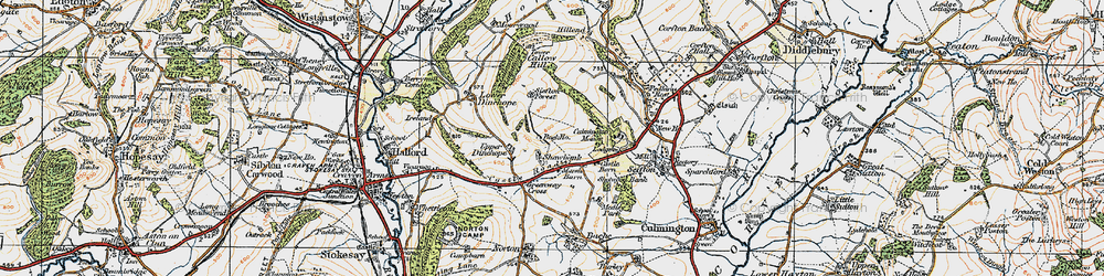 Old map of Shawbank in 1920