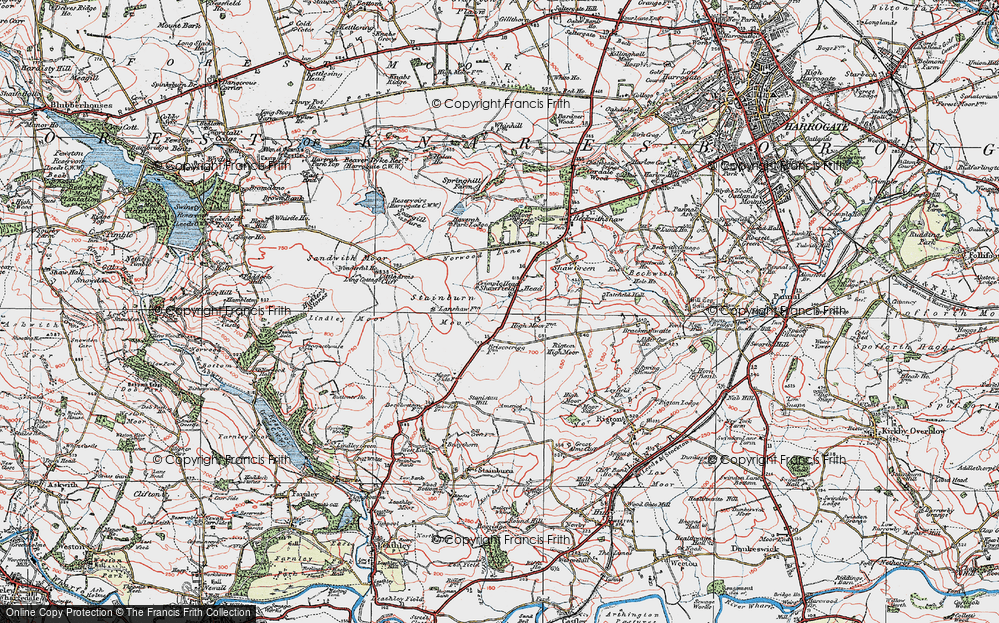 Old Map of Shawfield Head, 1925 in 1925