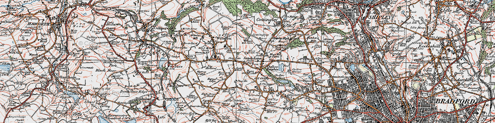Old map of Shay Gate in 1925