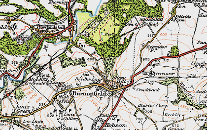 Old map of Sheep Hill in 1925