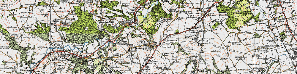 Old map of Sheep Hill in 1925