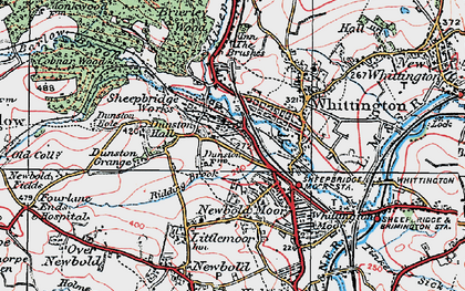 Old map of Sheepbridge in 1923