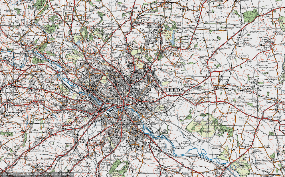 Old Map of Sheepscar, 1925 in 1925