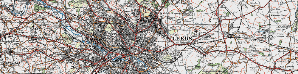 Old map of Sheepscar in 1925