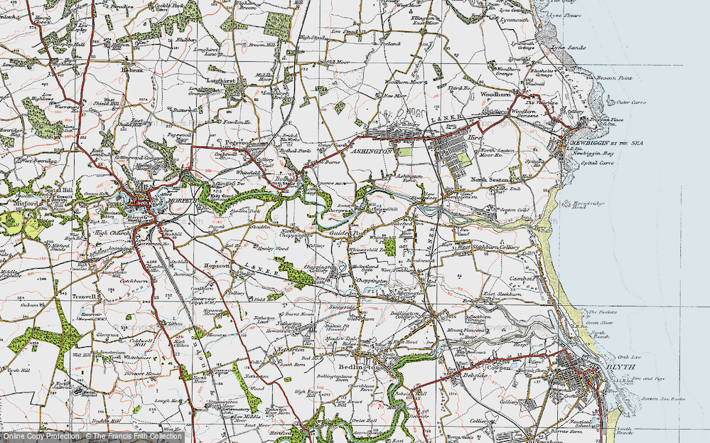 Old Map of Sheepwash, 1925 in 1925