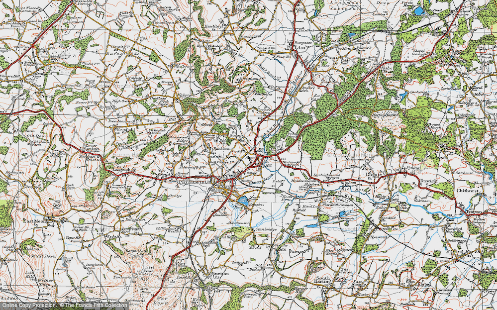 Old Map of Sheet, 1919 in 1919
