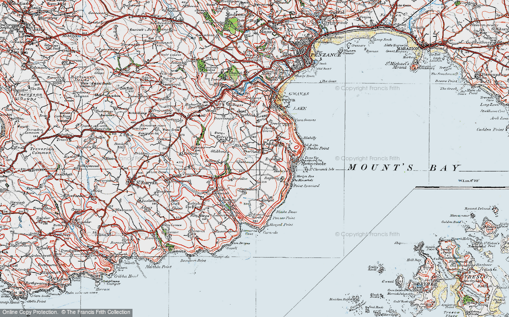 Old Map of Sheffield, 1919 in 1919