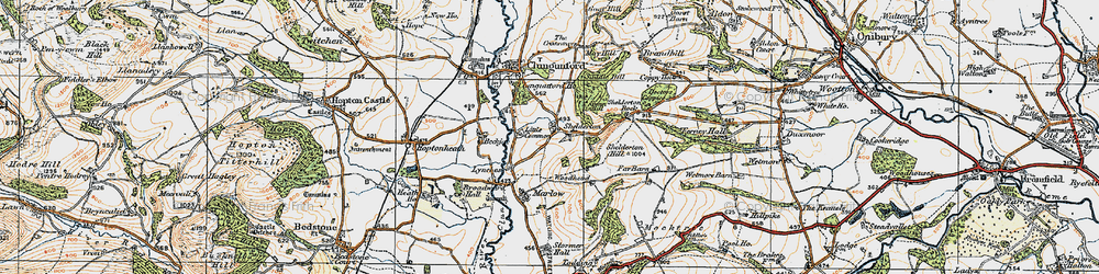Old map of Woodhead in 1920