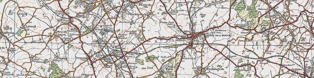 Old map of Shellbrook in 1921