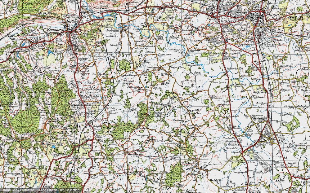 Old Map of Shellwood Cross, 1920 in 1920