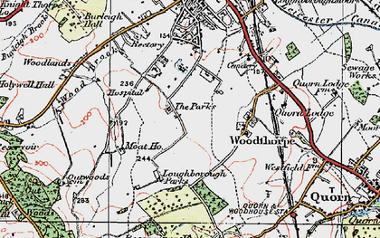 Old map of Shelthorpe in 1921