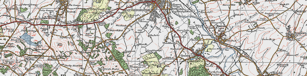 Old map of Shelthorpe in 1921