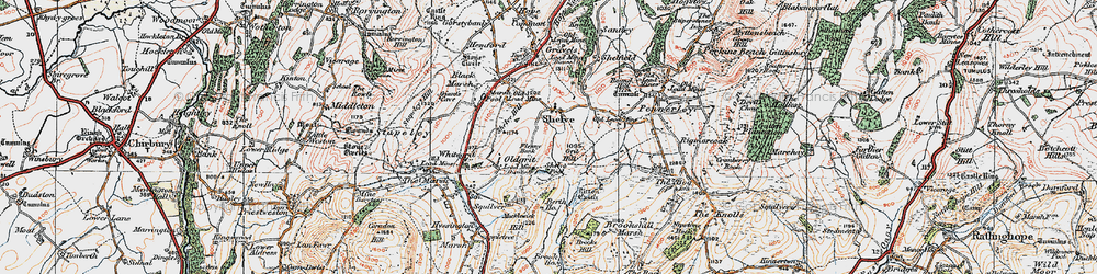 Old map of Berth Ho in 1921