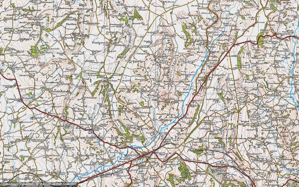 Old Map of Shelvin, 1919 in 1919