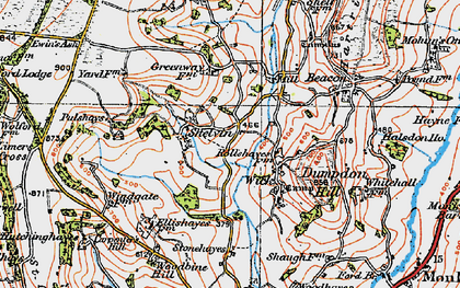 Old map of Shelvin in 1919