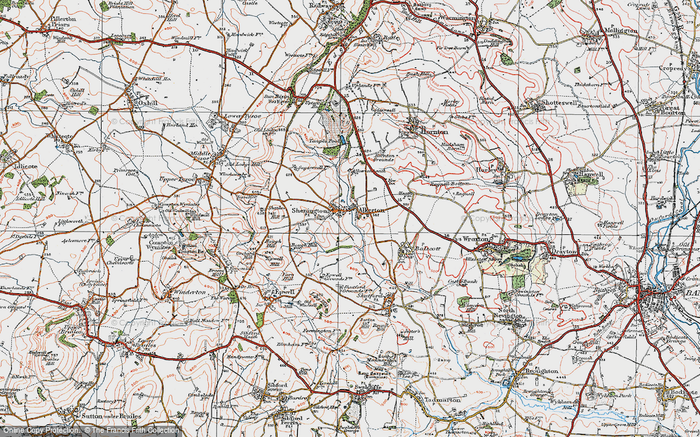 Old Map of Shenington, 1919 in 1919