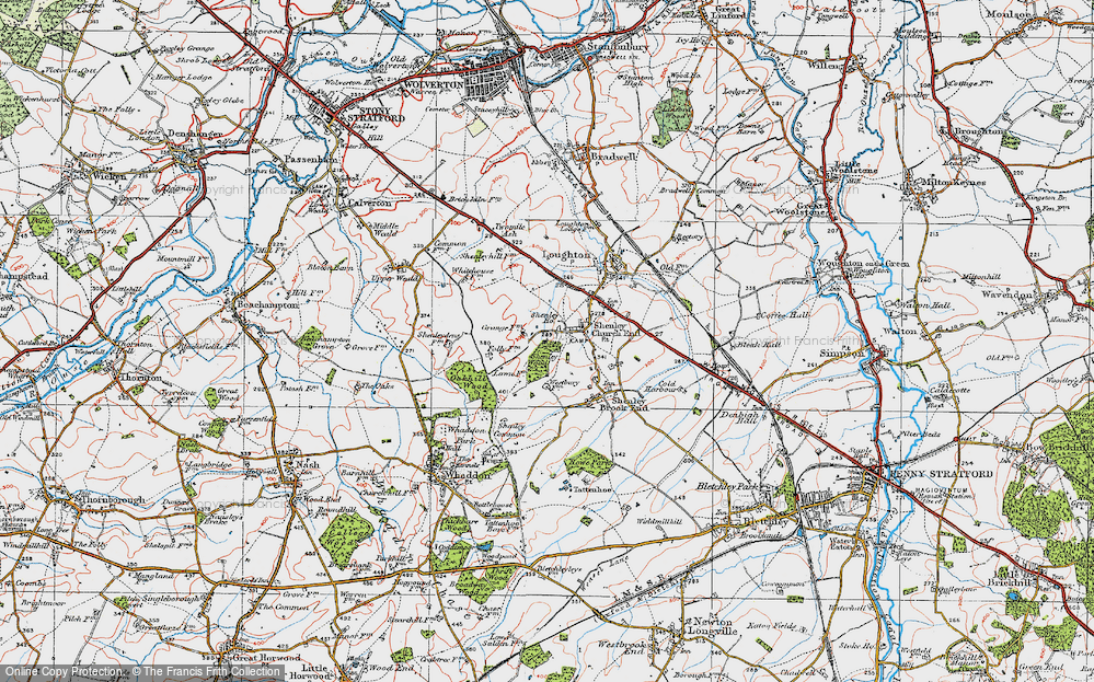 Old Map of Shenley Wood, 1919 in 1919