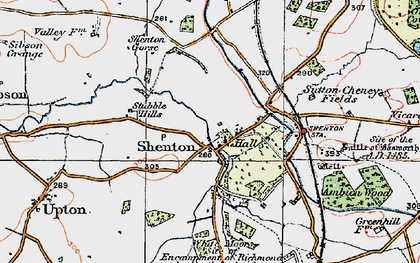 Old map of White Moors in 1921