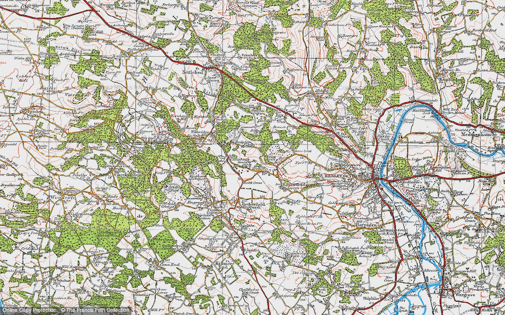 Old Map of Shepherd's Green, 1919 in 1919