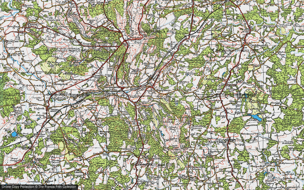 Old Map of Shepherd's Hill, 1919 in 1919