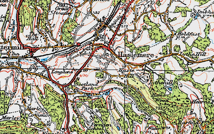 Old map of Shepherd's Hill in 1919