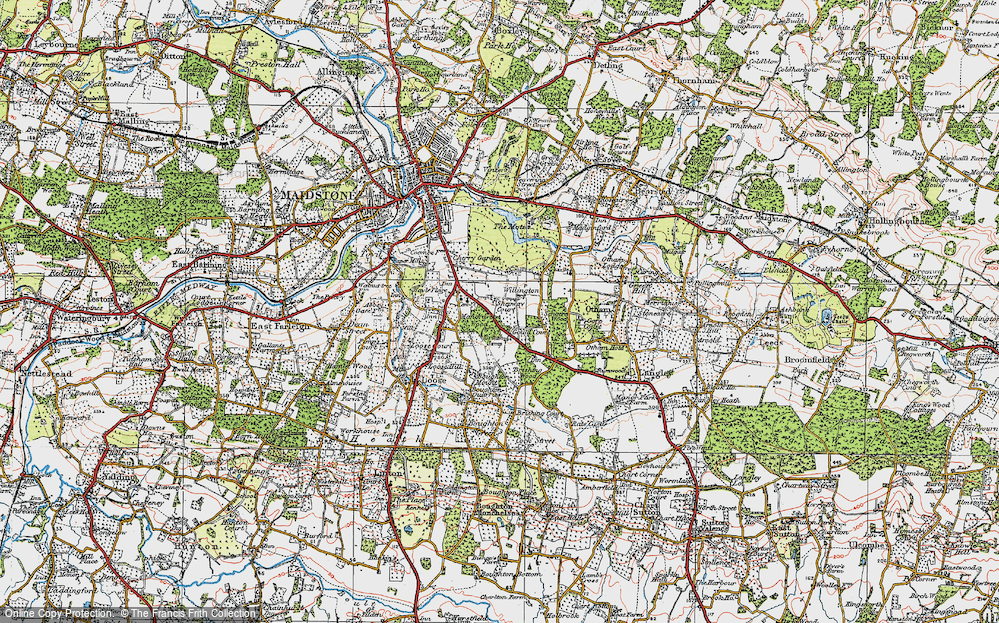 Old Map of Shepway, 1921 in 1921