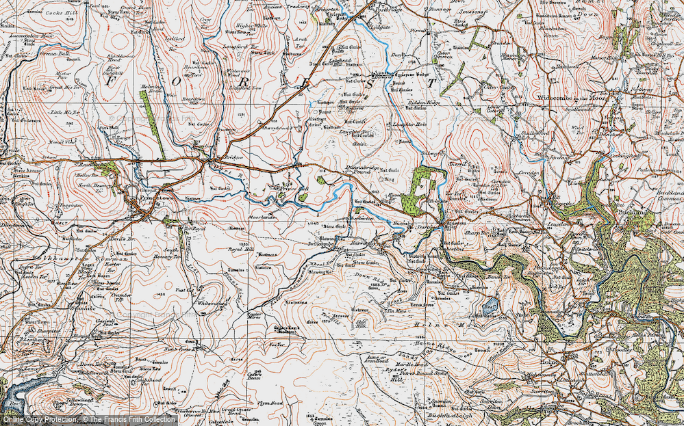 Old Map of Sherberton, 1919 in 1919