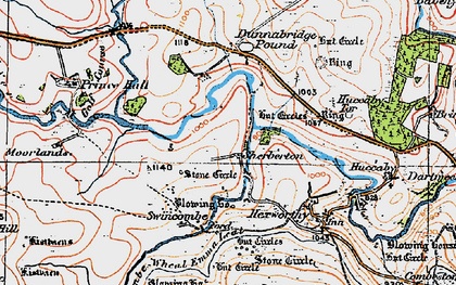 Old map of Sherberton in 1919