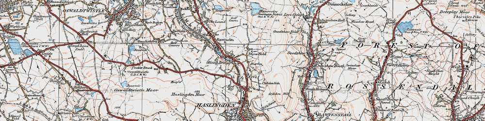 Old map of Sherfin in 1924